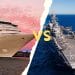 cruise ship vs aircraft carrier
