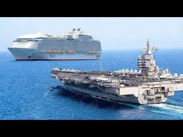 cruise ship vs aircraft carrier