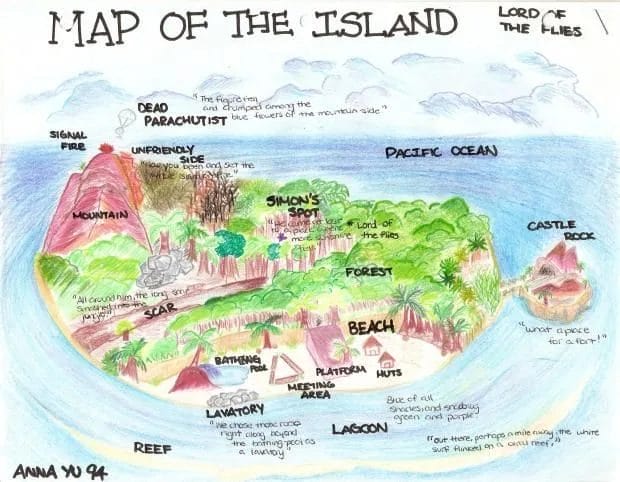 lord of the flies map