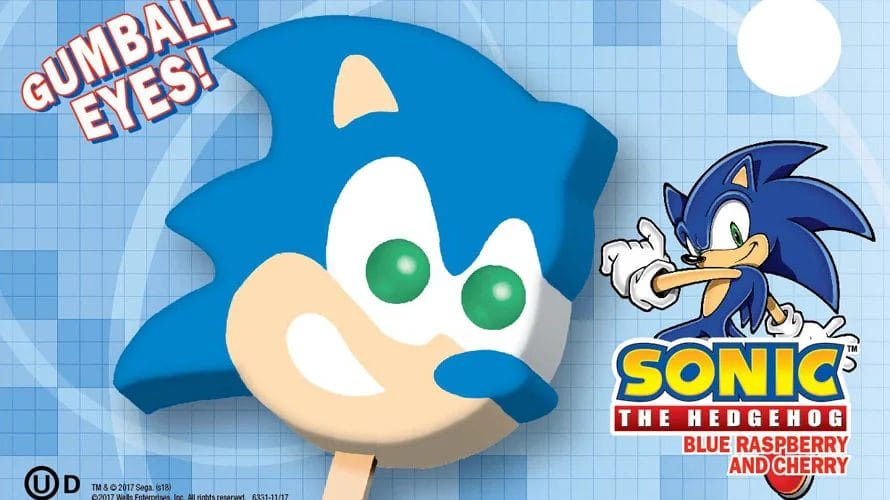 sonic the hedgehog ice cream