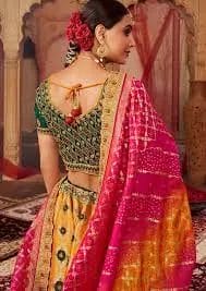 Dupatta Lehenga Pose